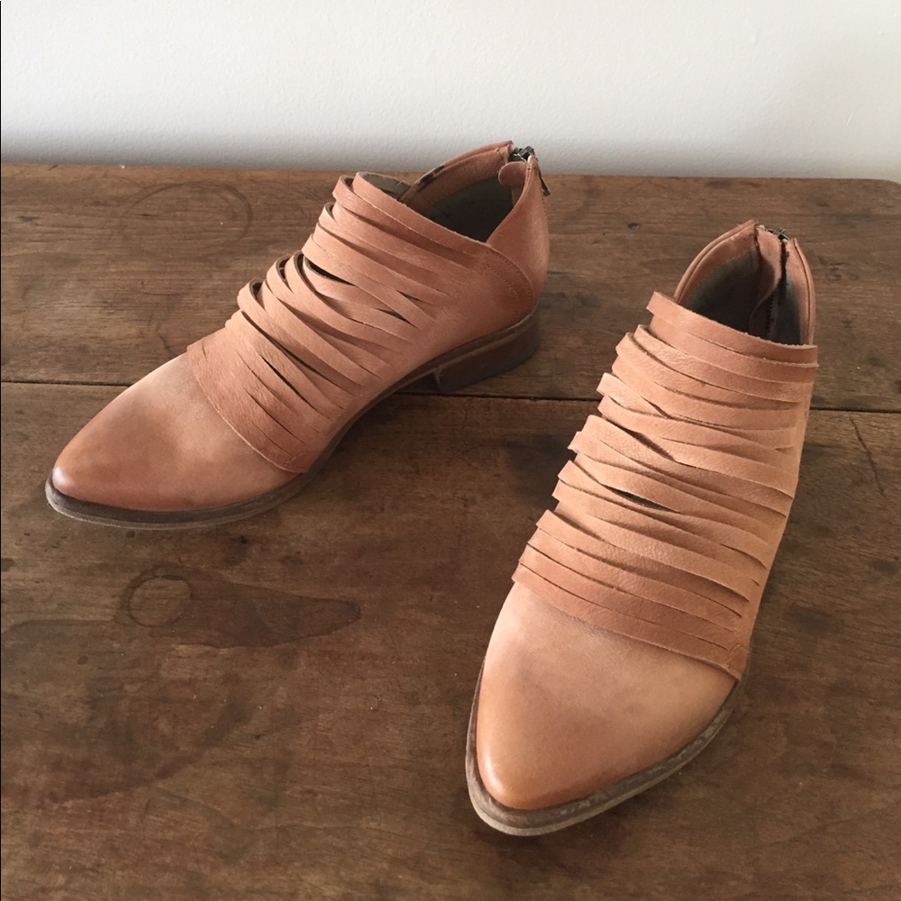Free People Leather Lost Valley Ankle Bootie